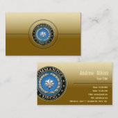 [154] CG: Commander (CDR) Visitenkarte (Vorne/Hinten)