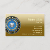 [154] CG: Commander (CDR) Visitenkarte (Rückseite)