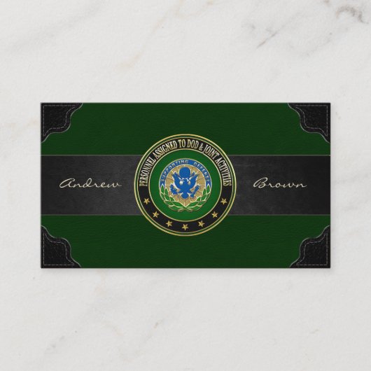 [154] DOD & Joint Activities DUI Special Edition Visitenkarte (Vorderseite)