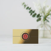 [154] Freimaurerquadrat und Kompassse [3. Grad] Visitenkarte (Stehend Vorderseite)