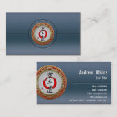 [154] Japanische Kalligraphie - Karate-do Visitenkarte (Vorne/Hinten)