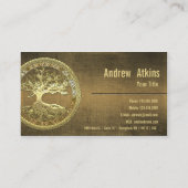 [154] Keltischer Baum des Lebens [Gold] Visitenkarte (Rückseite)