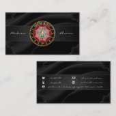 [154] Master Mason - Platz und Kompasse der dritte Visitenkarte (Vorne/Hinten)