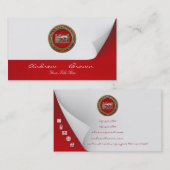 [154] Schatz-Fund: Das Auge von Horus Visitenkarte (Vorne/Hinten)