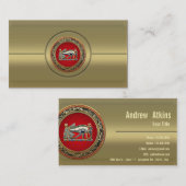 [154] Schatzkammer: Das Auge des Horus Visitenkarte (Vorne/Hinten)