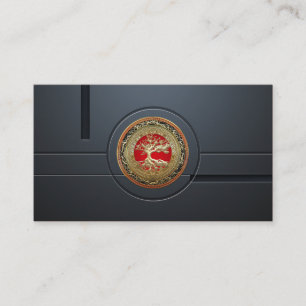 [154] Schatzkammer: Keltischer Baum [Gold] Visitenkarte