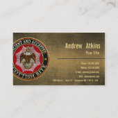 [154] Schottischer Rite Doppelkopfadler Visitenkarte (Rückseite)