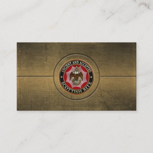 [154] Schottischer Rite Doppelkopfadler Visitenkarte (Vorderseite)