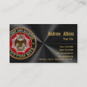 [154] Schottischer Rite Doppelkopfadler Visitenkarte (Rückseite)