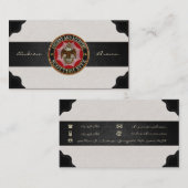 [154] Schottischer Ritus-doppelköpfiger Adler Visitenkarte (Vorne/Hinten)