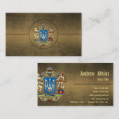 [154] Ukraine: Vorgeschlagene größere Wappen Visitenkarte (Vorne/Hinten)