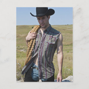 15599-RA Cowboy Postkarte
