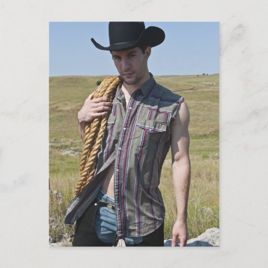 15599-RA Cowboy Postkarte (Vorderseite)