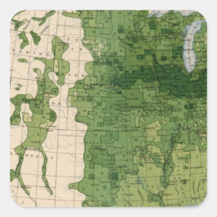 155 Mais/Acre Quadratischer Aufkleber