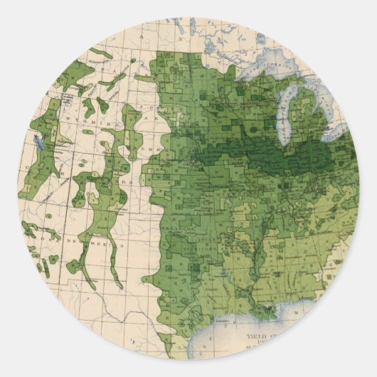 155 Mais/Acre Runder Aufkleber (Vorderseite)