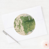 155 Mais/Acre Runder Aufkleber (Umschlag)