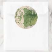 155 Mais/Acre Runder Aufkleber (Tasche)