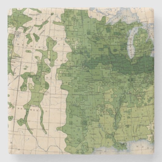 155 Mais/Morgen Steinuntersetzer (Vorderseite)