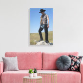 15605-RA Cowboy Leinwanddruck (Insitu (Wohnzimmer))