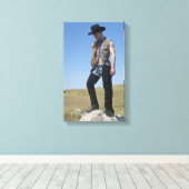 15605-RA Cowboy Leinwanddruck (Insitu (Holzboden))