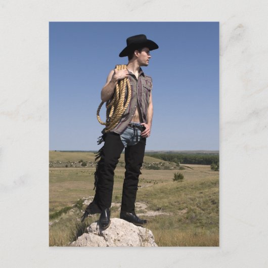 15614-RA Cowboy Postkarte (Vorderseite)