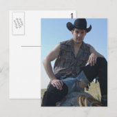15631-RA Cowboy Postkarte (Vorne/Hinten)