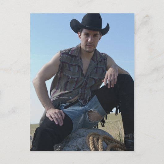 15631-RA Cowboy Postkarte (Vorderseite)