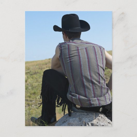 15649-RA Cowboy Postkarte (Vorderseite)