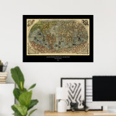 1565 Ferando Berteli (Fernando Bertelli) Weltkarte Poster (Heimbüro)