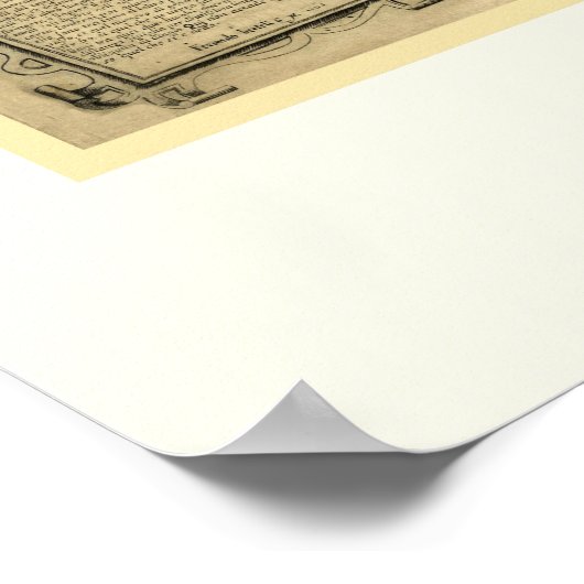 1565 Ferando Berteli (Fernando Bertelli) Weltkarte Poster (Ecke)