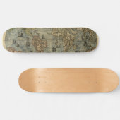 1565 Ferando Berteli (Fernando Bertelli) Weltkarte Skateboard (Horizontal)