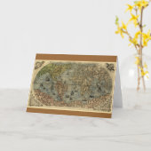 1565 Ferando Berteli (Fernando Bertelli) World Map Karte (Gelbe Blume)