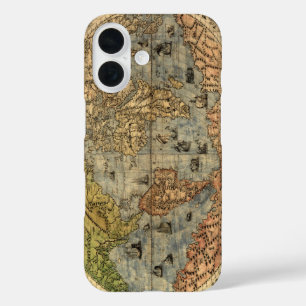 1565 Forlani Antike Weltkarte Vintage-Kartographie iPhone 16 Hülle