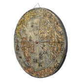1565 Forlani Antike Weltkarte Vintage-Kartographie Dartscheibe (Vorderseite rechts)