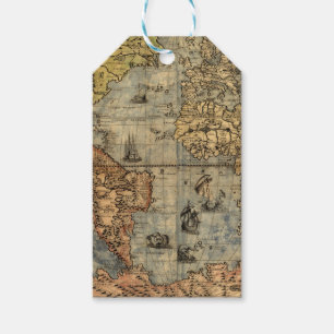 1565 Forlani Antike Weltkarte Vintage-Kartographie Geschenkanhänger