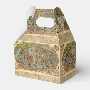 1565 Forlani Antike Weltkarte Vintage-Kartographie Geschenkschachtel