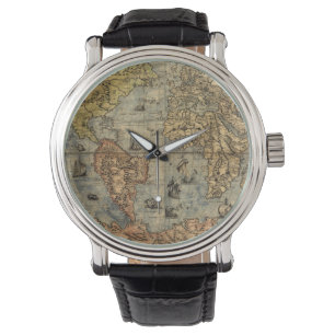 1565 Forlani AntiquevWeltkarte Renaissance Armbanduhr