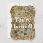 1565 Forlani AntiquevWeltkarte Renaissance Einladung (Vorderseite)