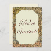 1565 Forlani AntiquevWeltkarte Renaissance Einladung (Vorne/Hinten)