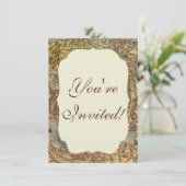 1565 Forlani AntiquevWeltkarte Renaissance Einladung (Stehend Vorderseite)