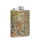 1565 Forlani AntiquevWeltkarte Renaissance Flachmann (Rechts)