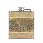 1565 Forlani AntiquevWeltkarte Renaissance Flachmann (Rückseite)