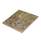 1565 Forlani AntiquevWeltkarte Renaissance Fliese (Seite)