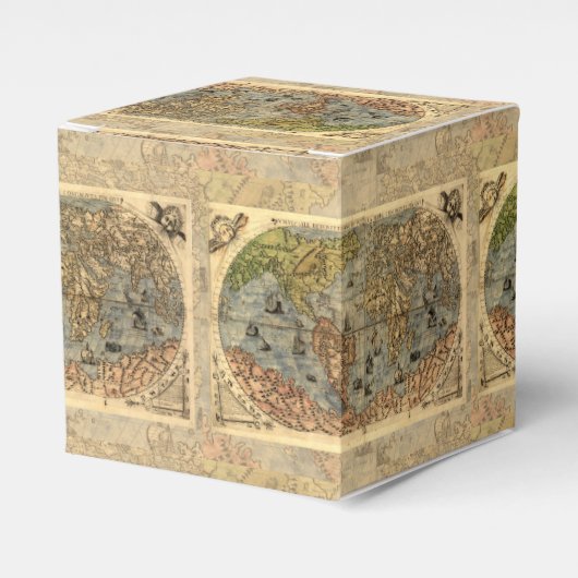 1565 Forlani AntiquevWeltkarte Renaissance Geschenkschachtel (Vorderseite)