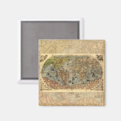 1565 Forlani AntiquevWeltkarte Renaissance Magnet (Vorderseite/Rückseite)