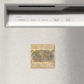 1565 Forlani AntiquevWeltkarte Renaissance Magnet (In Situ (Geschirrspüler))