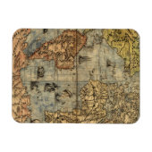 1565 Forlani AntiquevWeltkarte Renaissance Magnet (Horizontal)