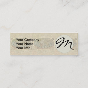 1565 Forlani AntiquevWeltkarte Renaissance Mini Visitenkarte