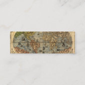 1565 Forlani AntiquevWeltkarte Renaissance Mini Visitenkarte (Rückseite)