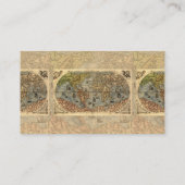 1565 Forlani AntiquevWeltkarte Renaissance Visitenkarte (Rückseite)